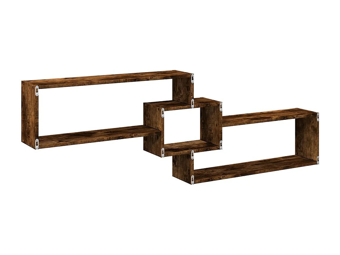 Armoire murale 158x18x53 cm chêne fumé bois d'ingénierie