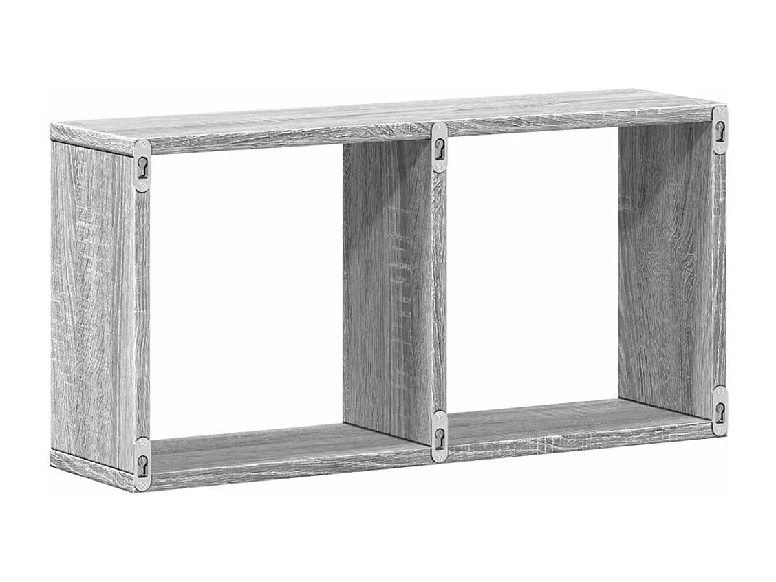 Armário de parede 60x16x30 cm deriv. madeira cinzento sonoma