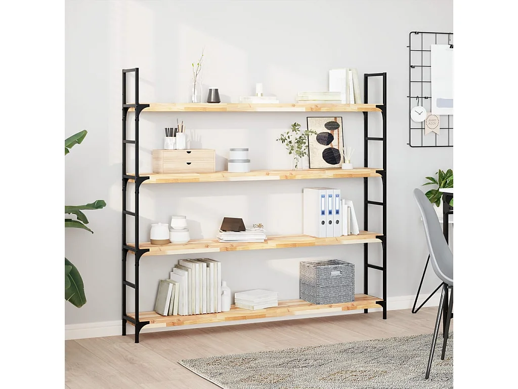 Schweberegale 3 Stk. 120x20x4 cm Massivholz Akazie Unbehandelt