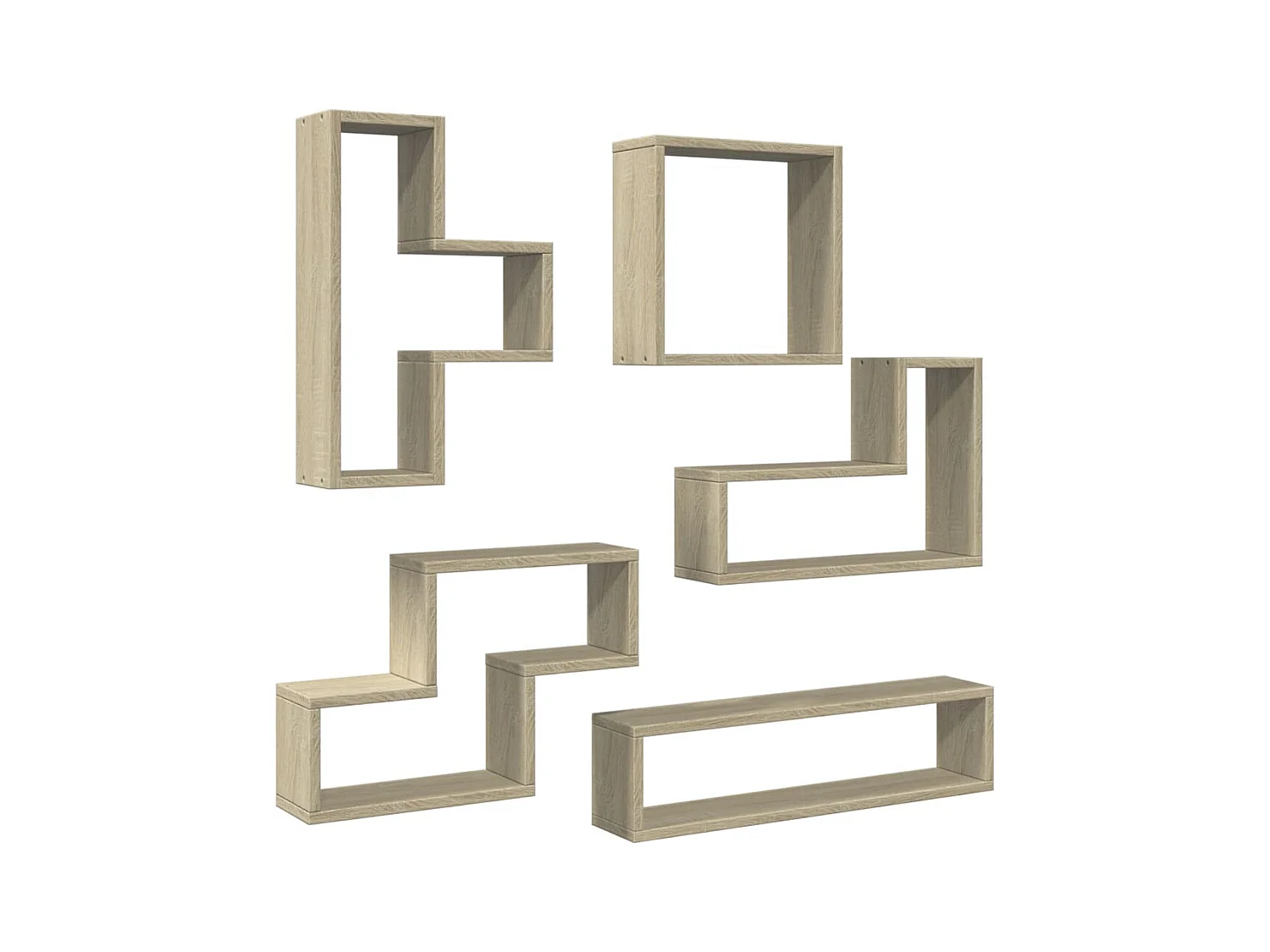 Scaffale a Parete Rovere Sonoma 96x12x64cm in Legno Multistrato