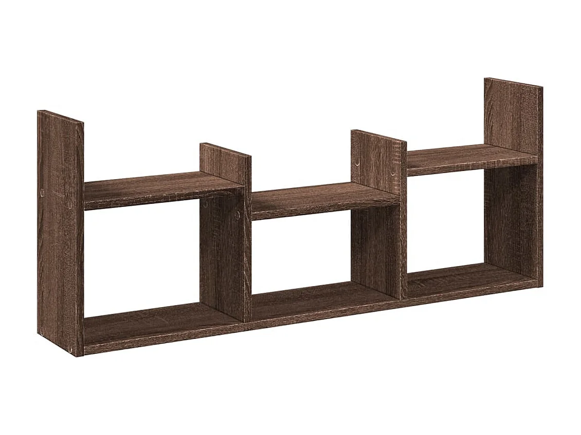 Wandschrank 100x18x40 cm Braun Eichen-Optik Holzwerkstoff