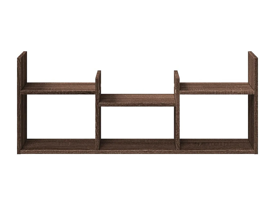 Wandschrank 100x18x40 cm Braun Eichen-Optik Holzwerkstoff