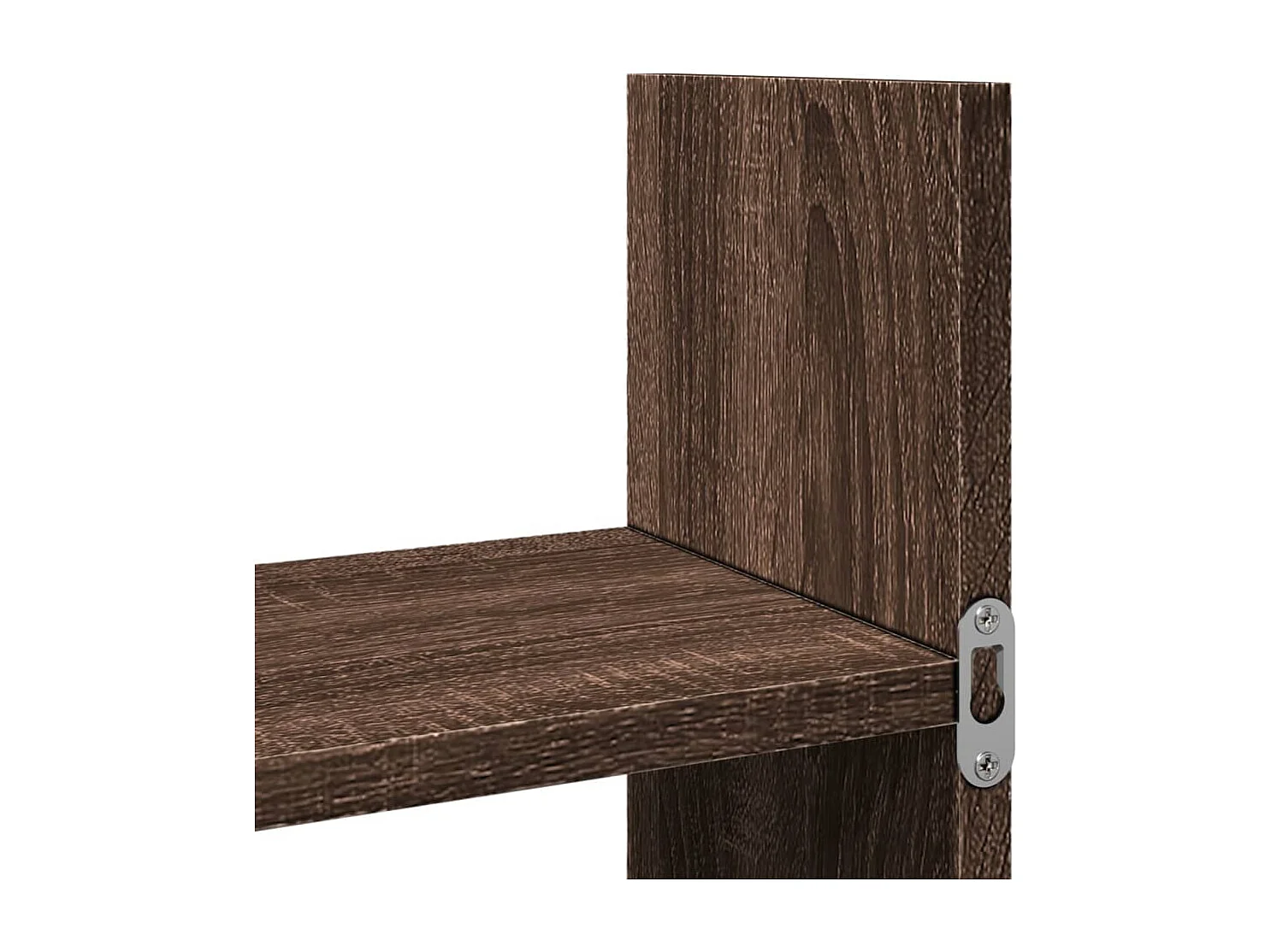 Wandschrank 100x18x40 cm Braun Eichen-Optik Holzwerkstoff