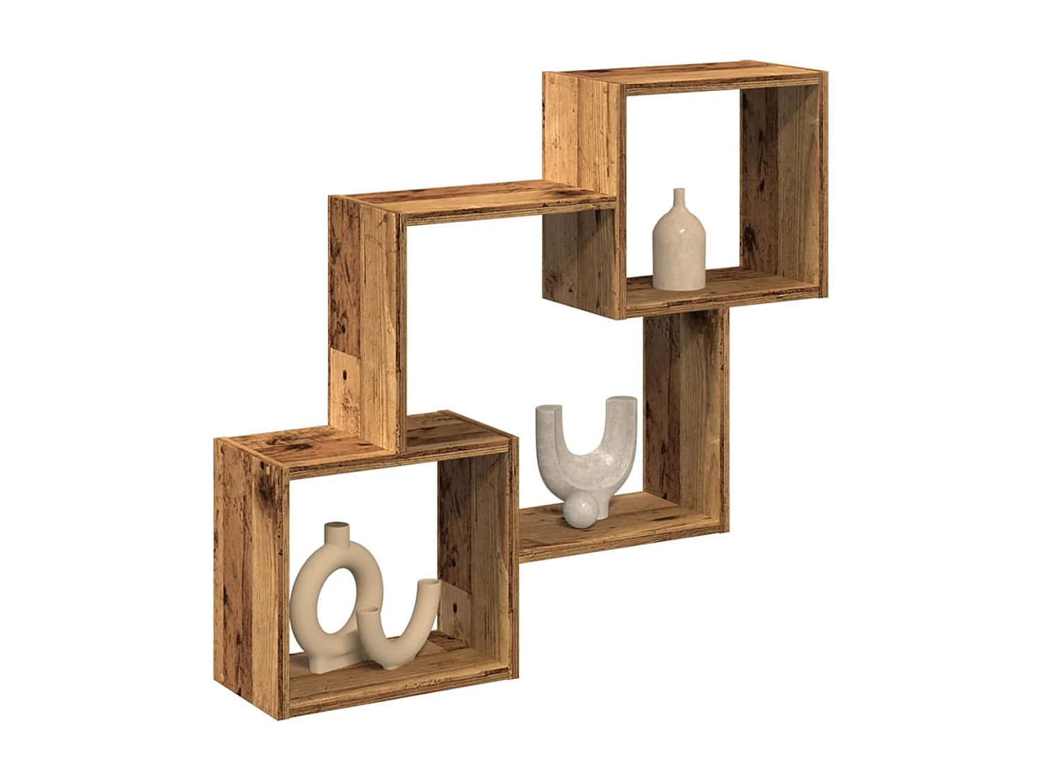 Armoire murale 78x18x71 cm vieux bois bois d'ingénierie