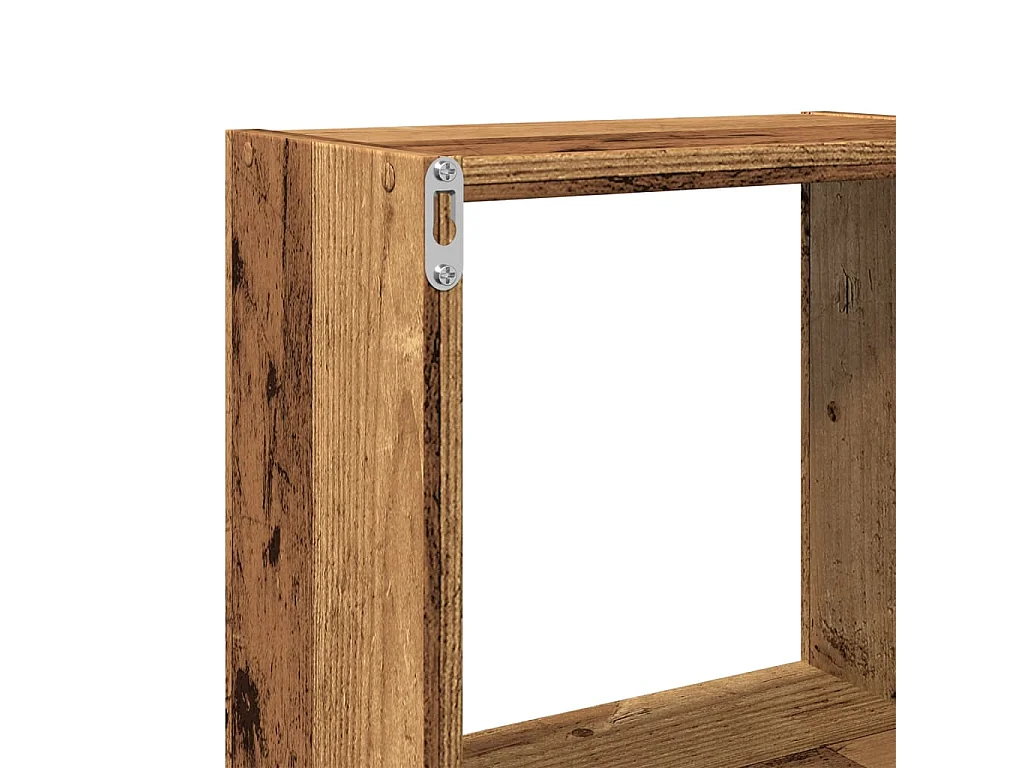 Armoire murale 78x18x71 cm vieux bois bois d'ingénierie