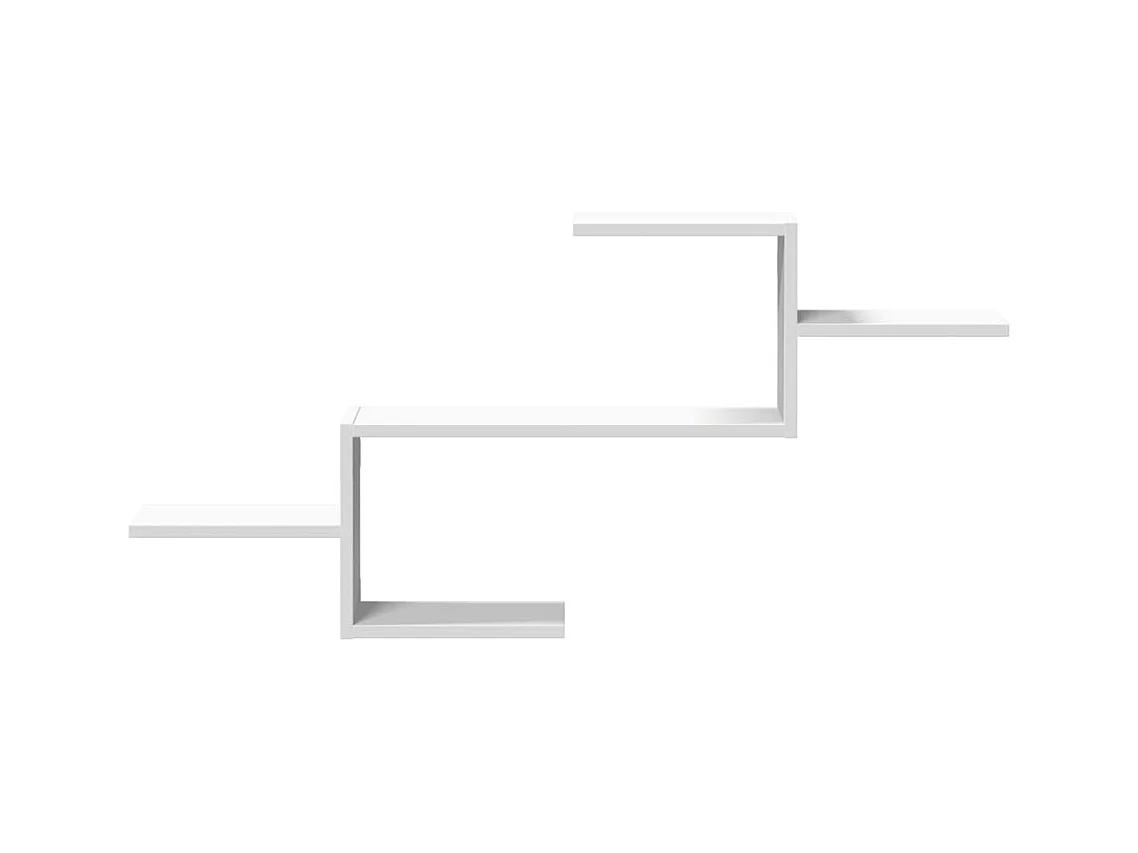 Scaffale a Parete Bianco 104x15x49 cm in Legno Multistrato