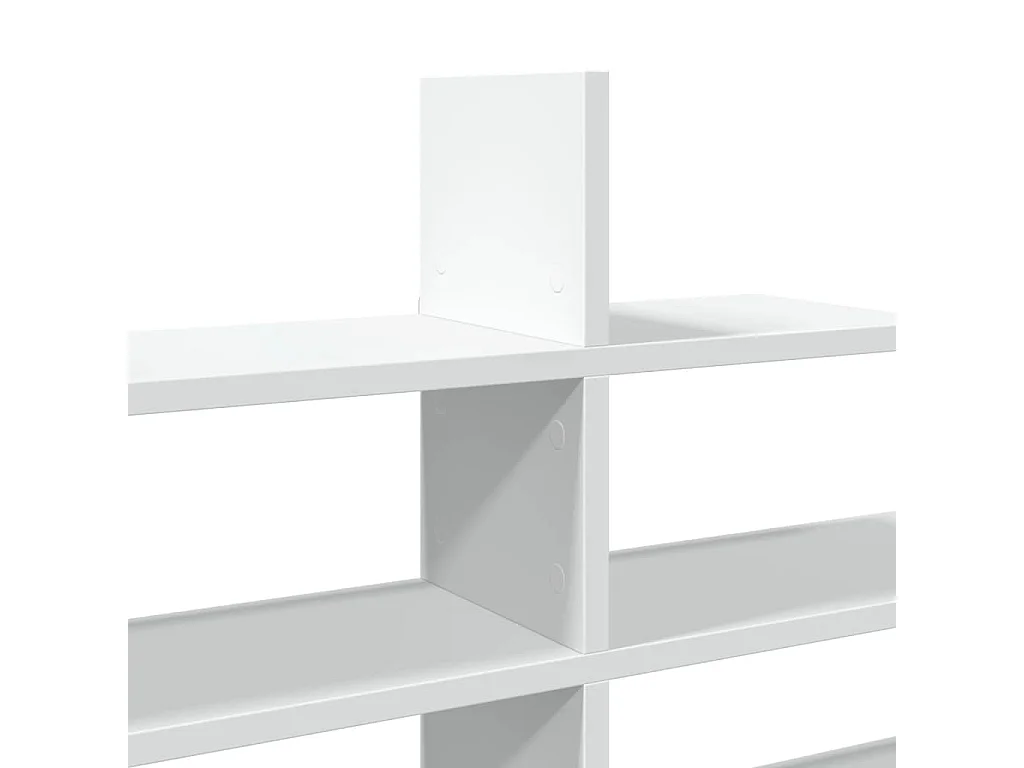 Étagère murale blanc 124,5x18x60,5 cm bois d'ingénierie