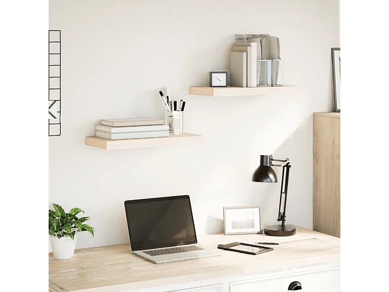 Mensole Pensili 2 pz 50x23,5x4 cm in Truciolato