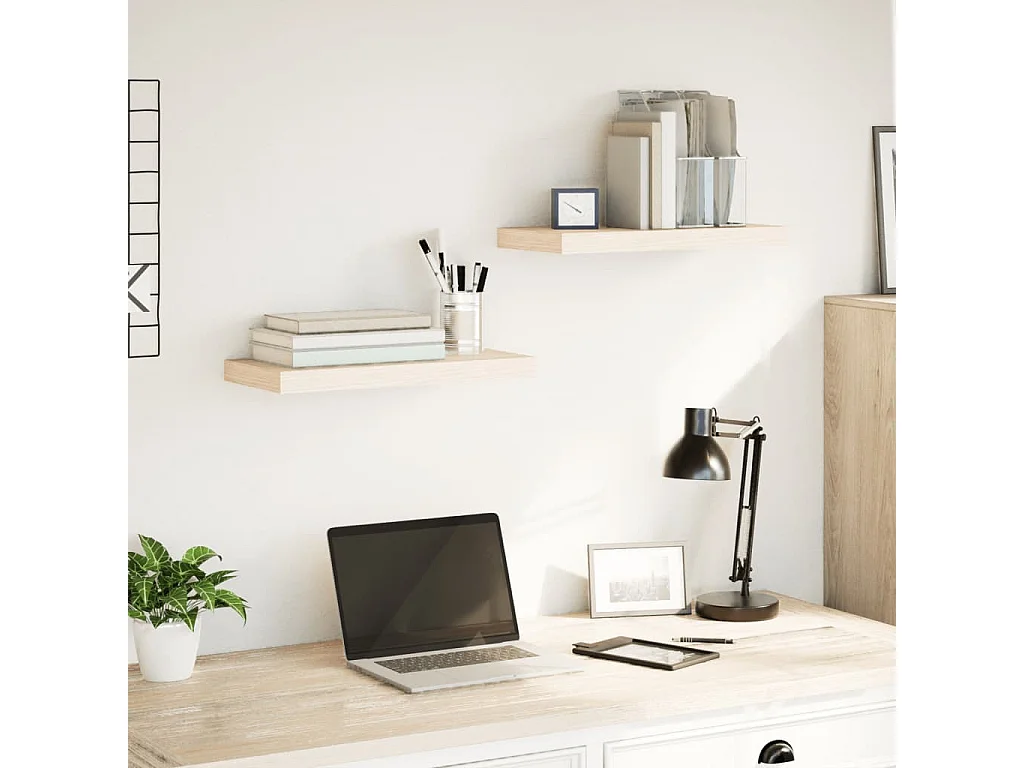 Mensole Pensili 2 pz 50x23,5x4 cm in Truciolato