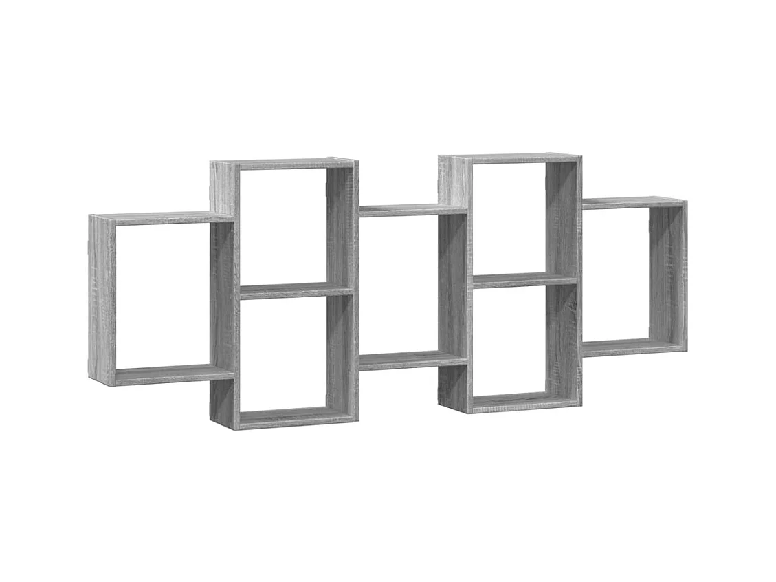 Prateleira parede 159x18x65cm derivados madeira cinzento sonoma