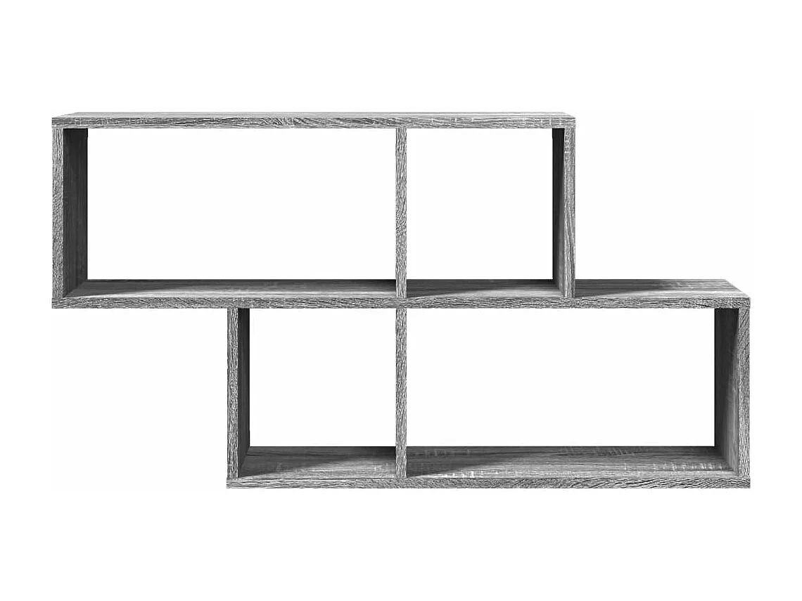 Scaffale a Muro Grigio Sonoma 100x20x53 cm in Legno Multistrato