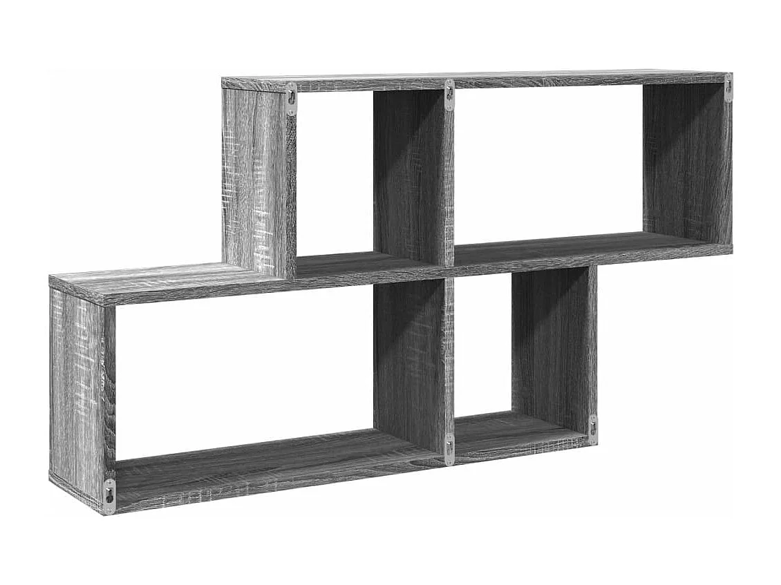Scaffale a Muro Grigio Sonoma 100x20x53 cm in Legno Multistrato