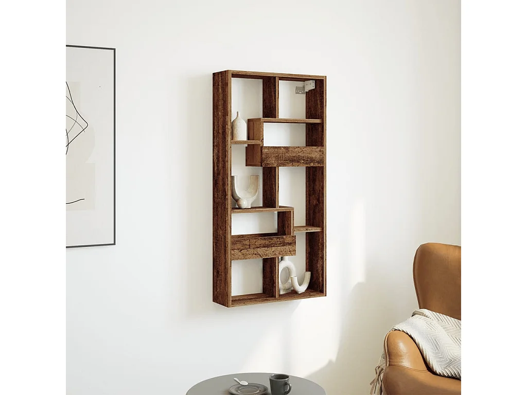 Wandschrank Altholz-Optik 50x15x100 cm Holzwerkstoff