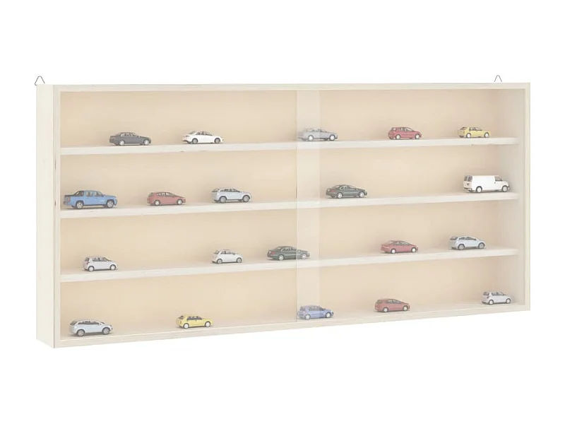 Vitrina de pared con puertas 80x8,5x37 cm