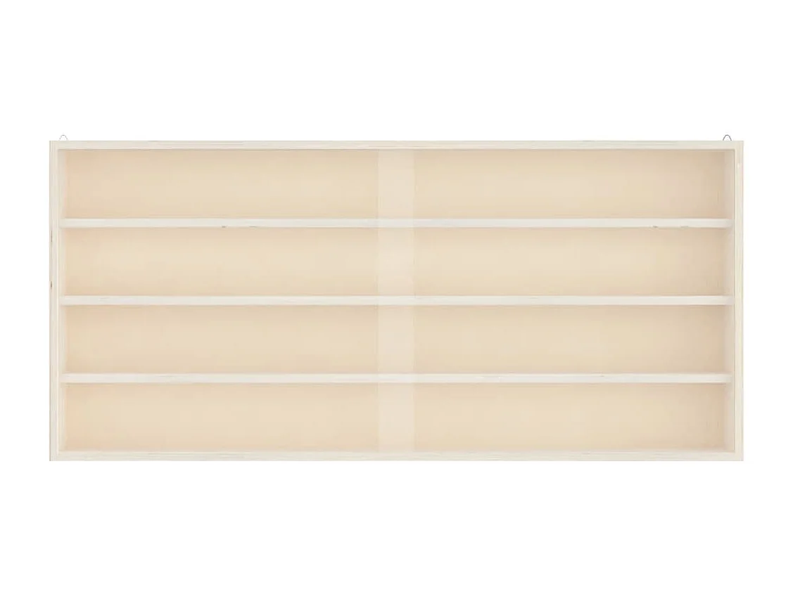 Vitrina de pared con puertas 80x8,5x37 cm