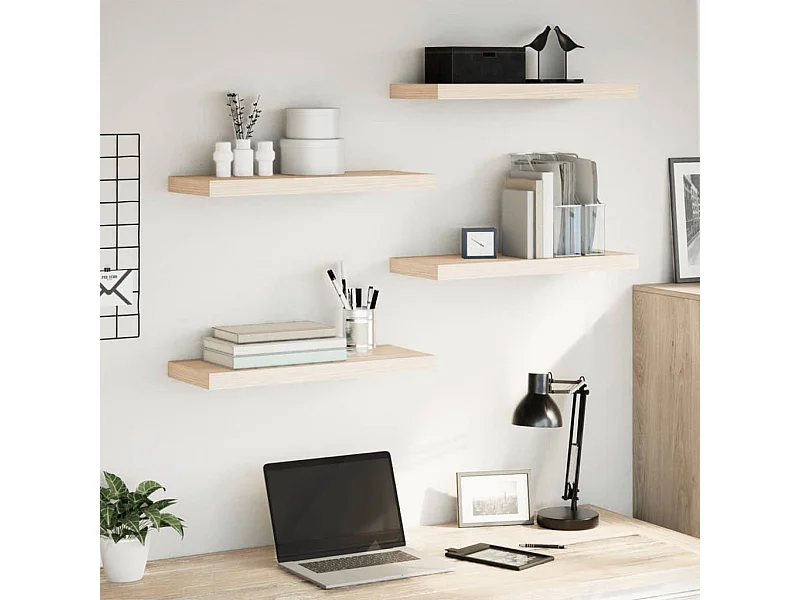 Mensole Pensili 4 pz 60x23,5x4 cm in Truciolato