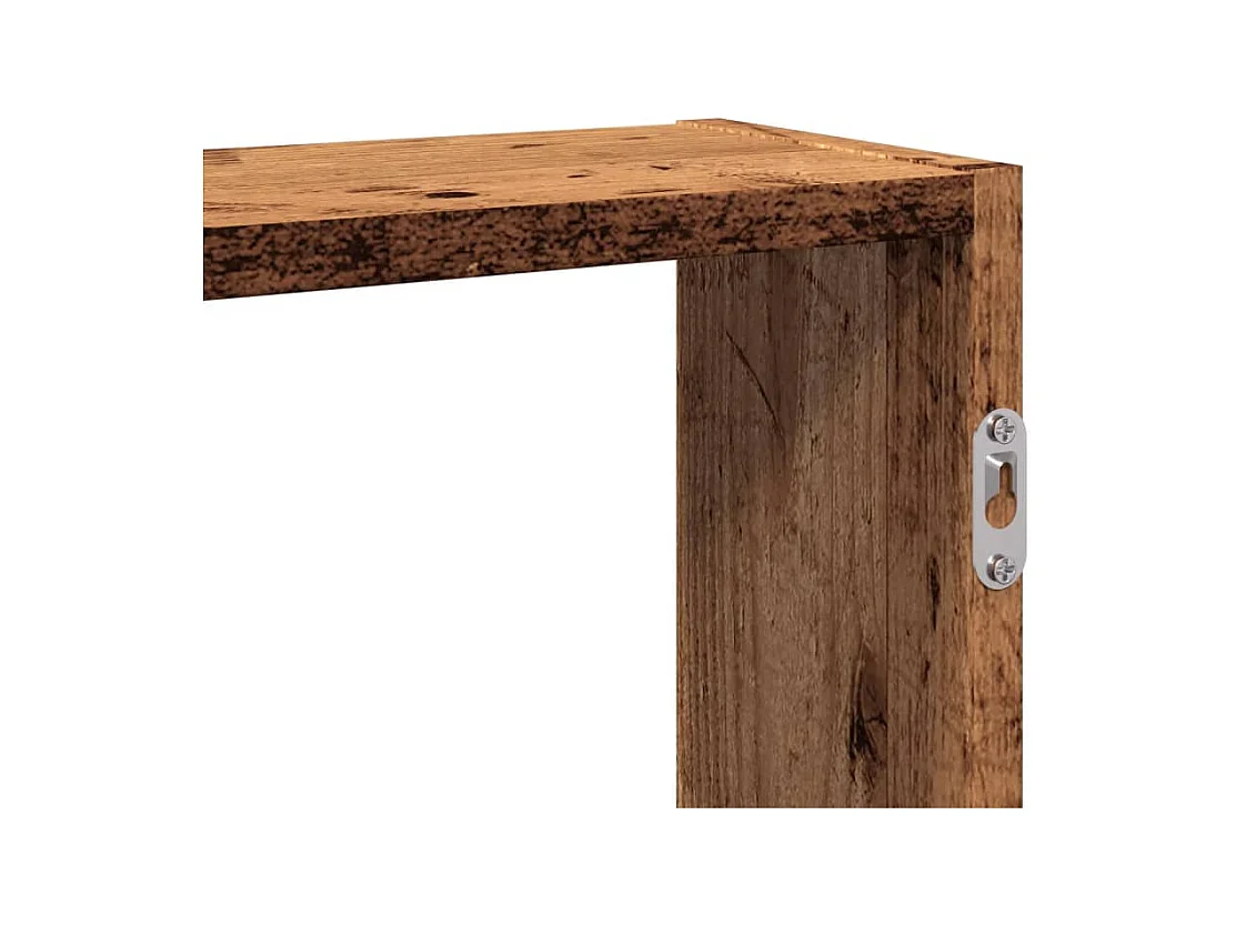 Étagère murale vieux bois 99x15x60 cm bois d'ingénierie