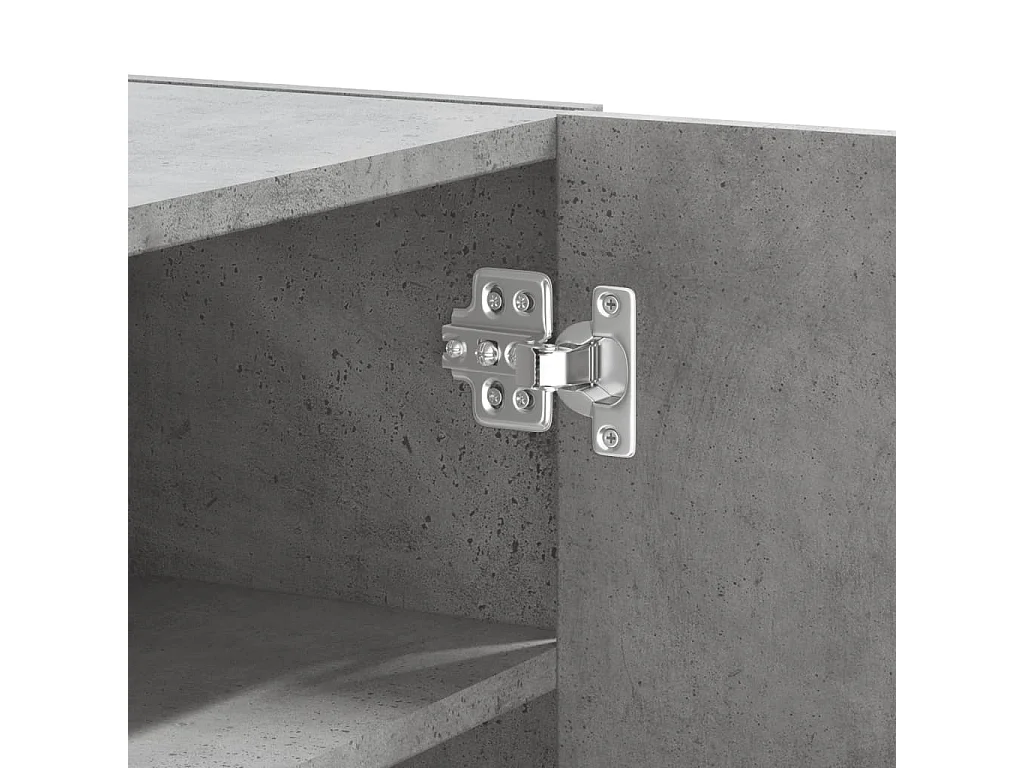 Armoire murale gris béton 75x35x60 cm bois d'ingénierie