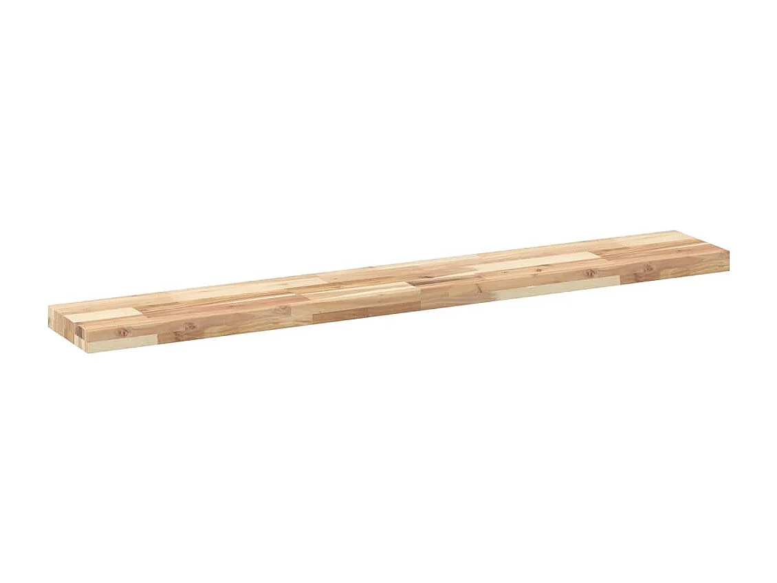 Mensole da Parete 2 pz 140x20x4 cm Legno Acacia Non Trattato