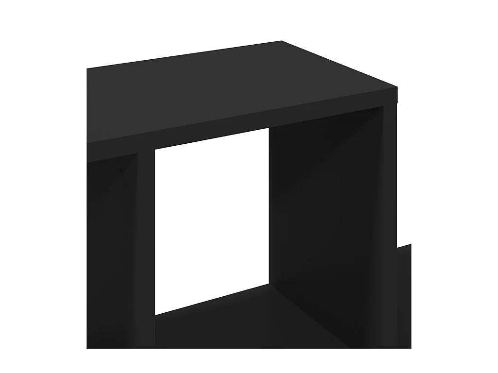 Estantería de pared madera ingeniería negro 100x20x53 cm