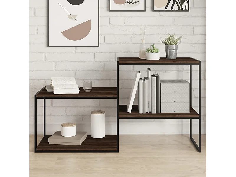 Étagères murales 4 pcs chêne marron 60x40x1,5cm bois ingénierie