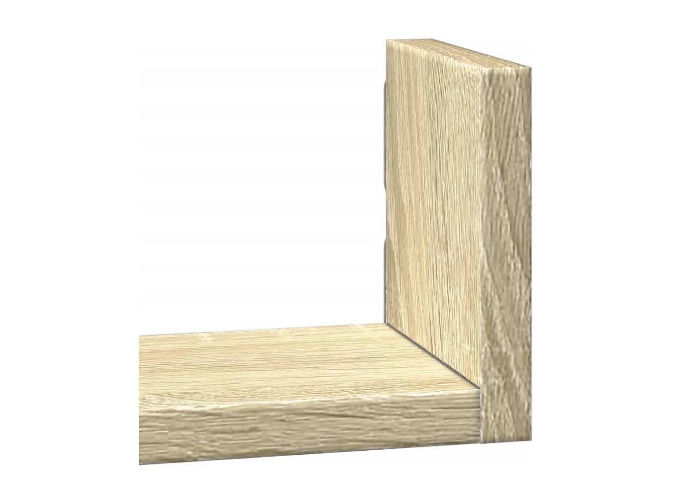 Étagères murales 3 pcs chêne sonoma bois d'ingénierie