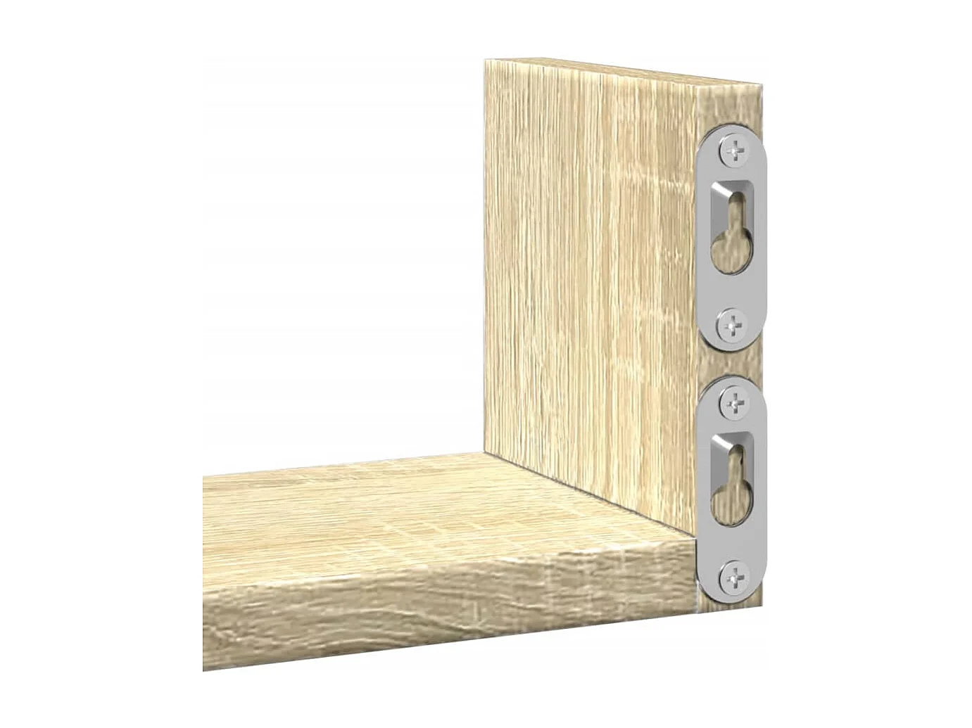 Étagères murales 3 pcs chêne sonoma bois d'ingénierie