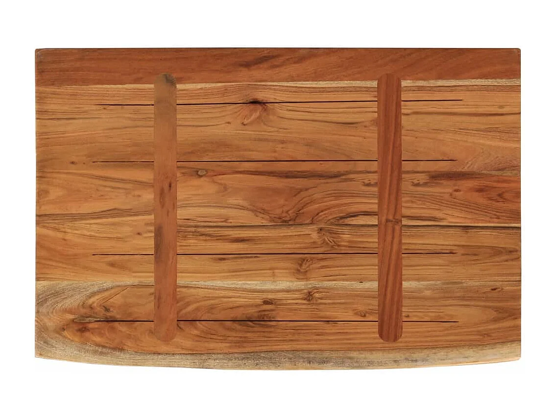 Étagère murale rectangulaire massif acacia bordure assortie