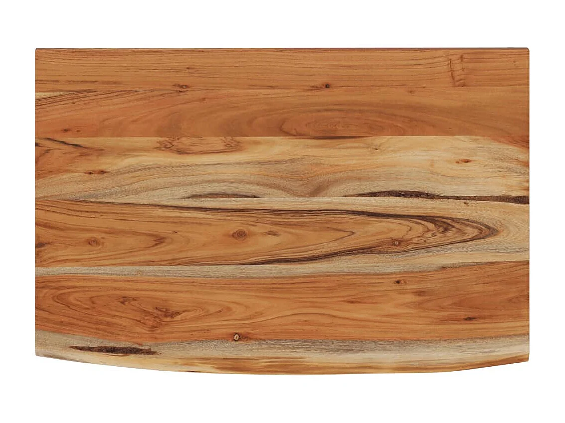 Wandregal 60x40x2,5 cm Rechteckig Massivholz Akazie Baumkante