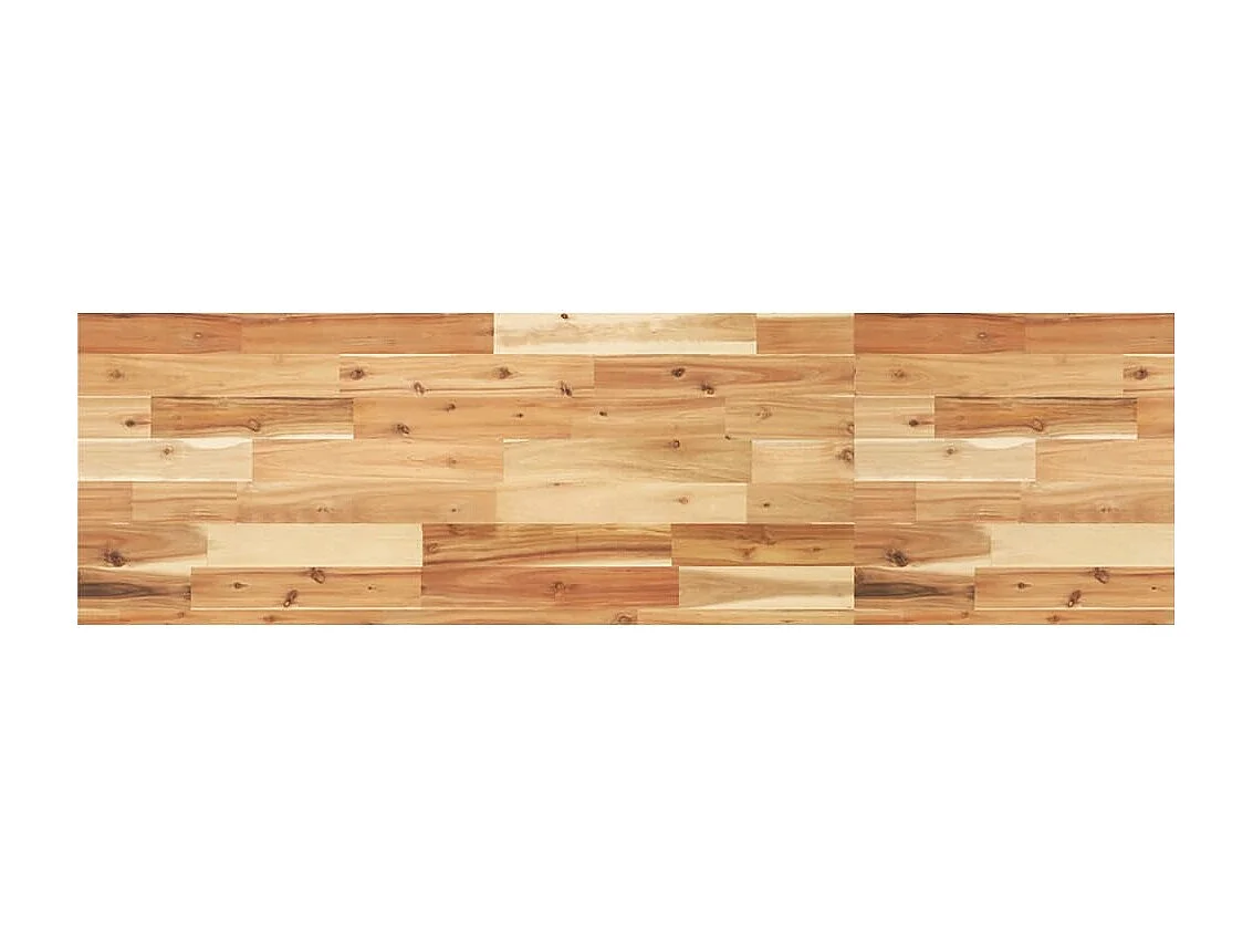 Ripiano a Parete 140x40x4cm Legno Massello Acacia Rifinito Olio