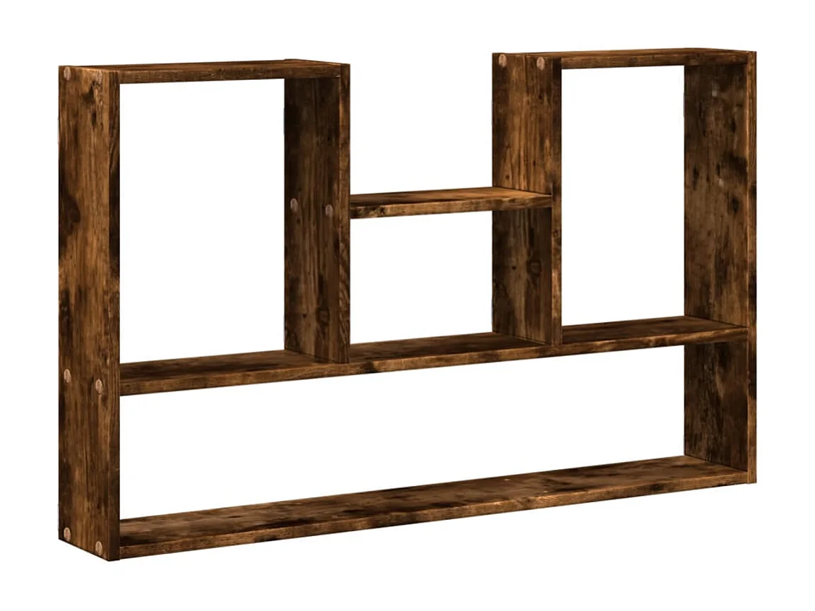 Étagère murale chêne fumé 99x15x60 cm bois d'ingénierie