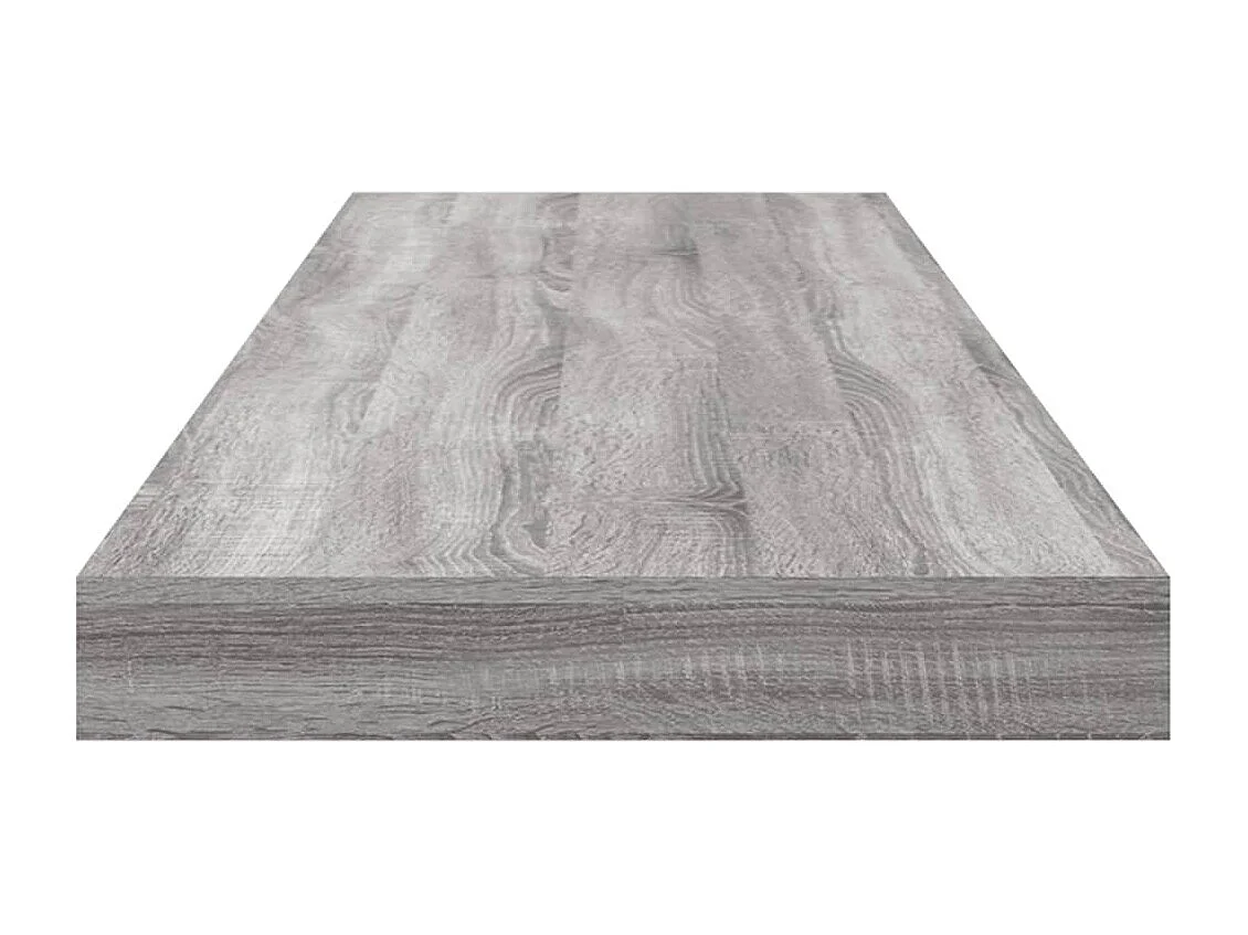 Prateleiras de parede 4pcs derivados de madeira cinzento sonoma