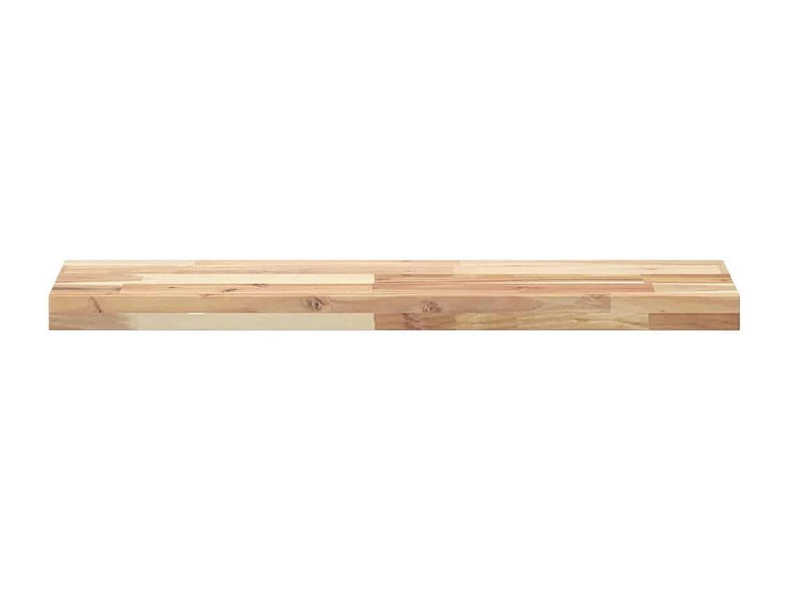 Mensole da Parete 4 pz 80x20x4 cm Legno Acacia Non Trattato