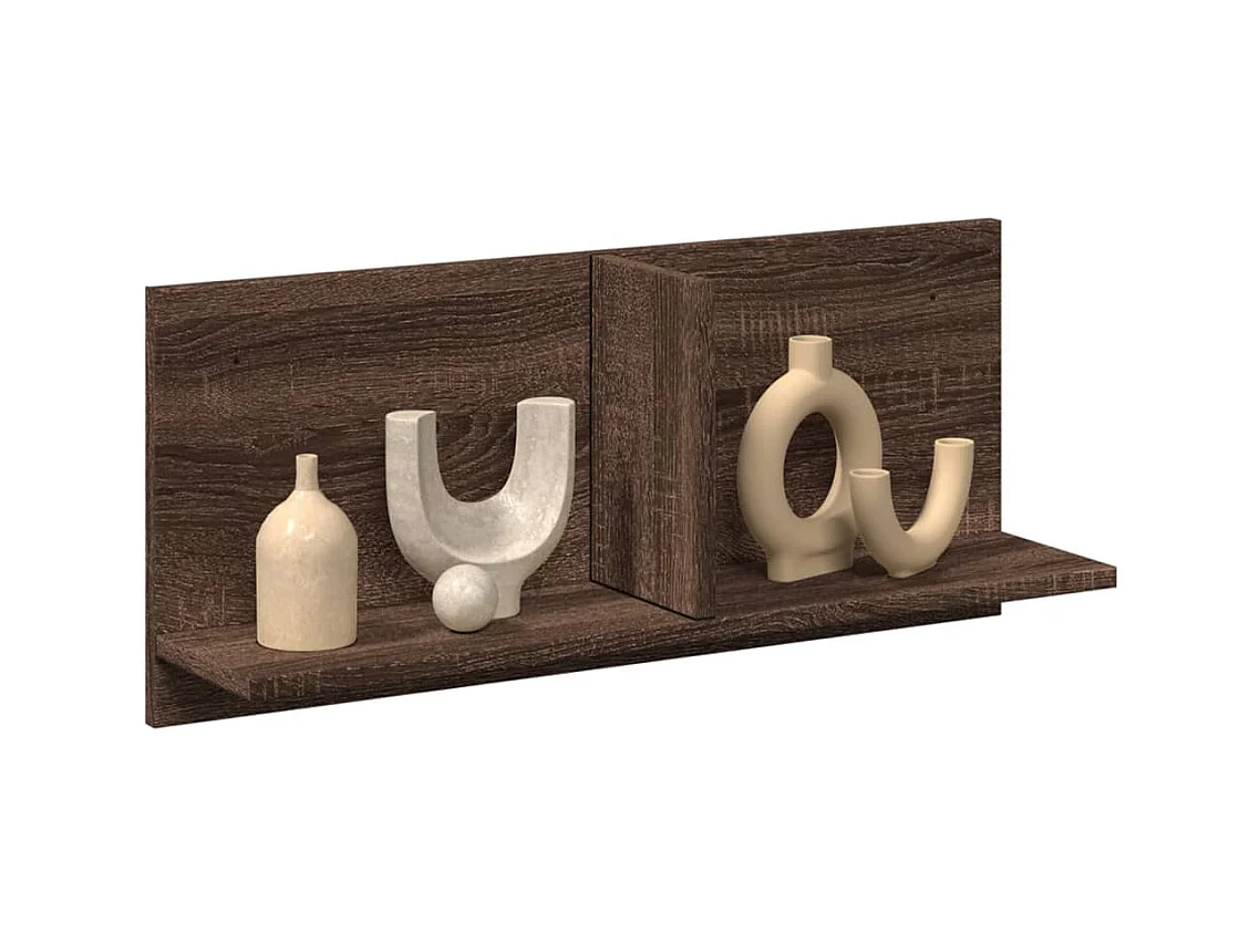 Mobile a Parete 70x16,5x30 cm Rovere Marrone Legno Multistrato