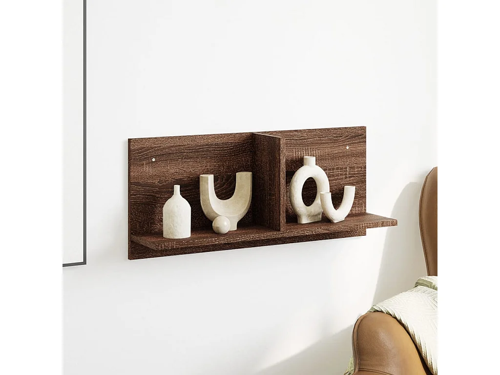 Armoire murale 70x16,5x30 cm chêne marron bois d'ingénierie