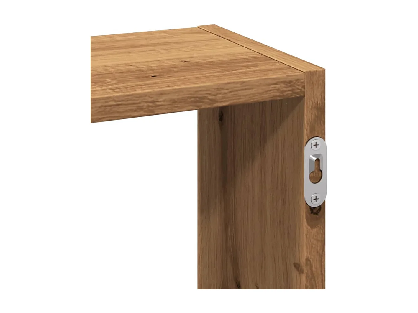 Étagère murale chêne artisanal 159x18x66 cm bois d'ingénierie