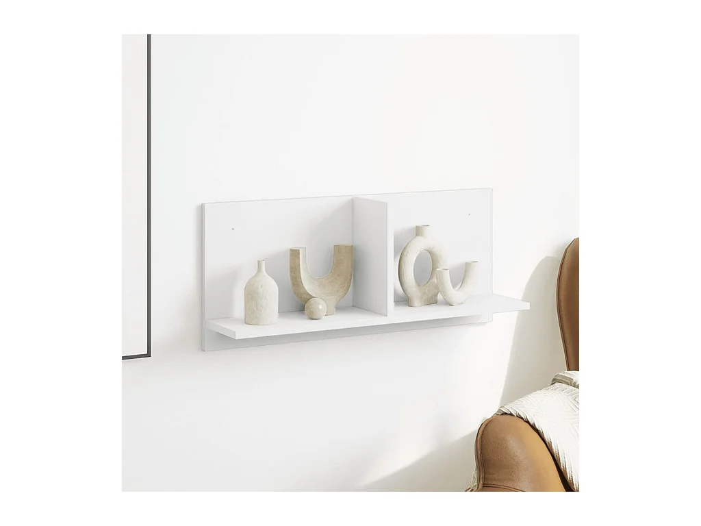 Armoire murale 70x16,5x30 cm blanc bois d'ingénierie