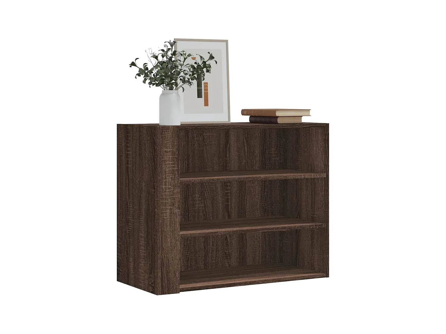 Armoire murale chêne marron 75x35x60 cm bois d'ingénierie