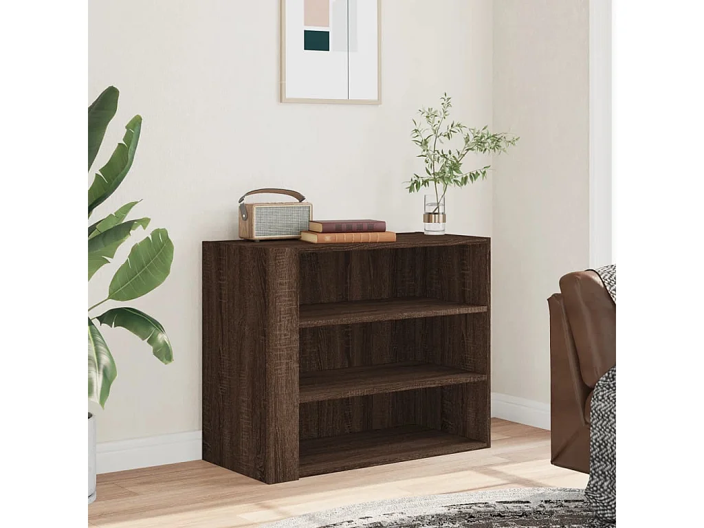 Armoire murale chêne marron 75x35x60 cm bois d'ingénierie