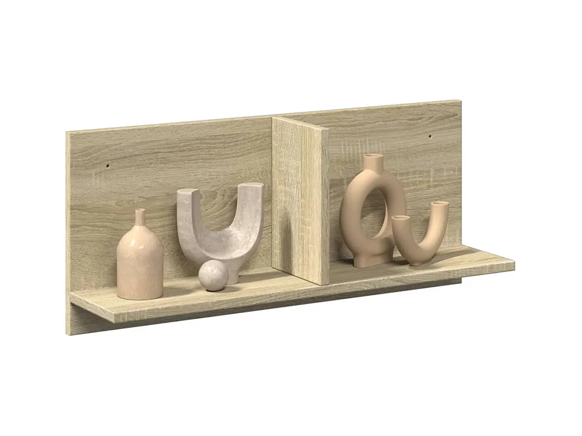 Mobile a Parete 70x16,5x30cm Rovere Sonoma in Legno Multistrato