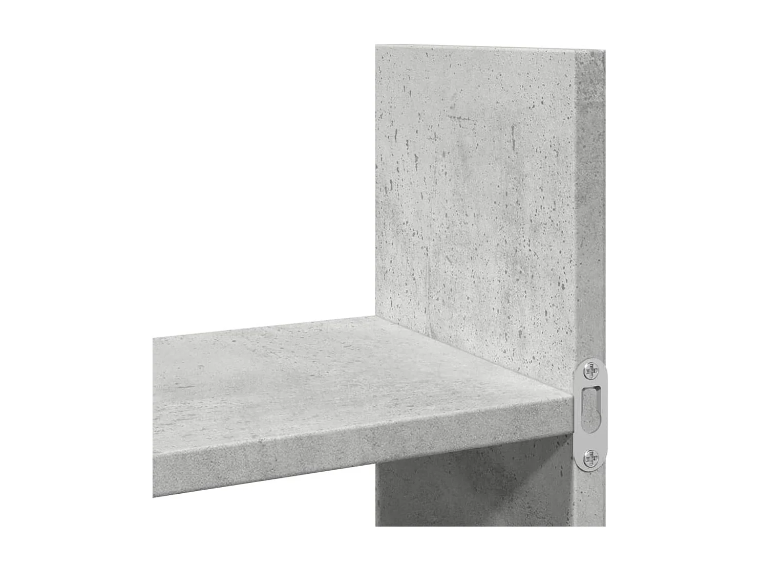 Armoire murale 100x18x40 cm gris béton bois d'ingénierie