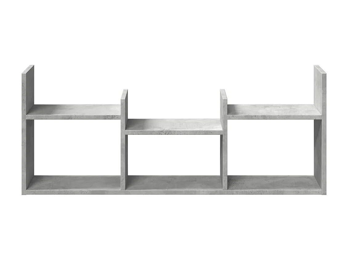 Armoire murale 100x18x40 cm gris béton bois d'ingénierie