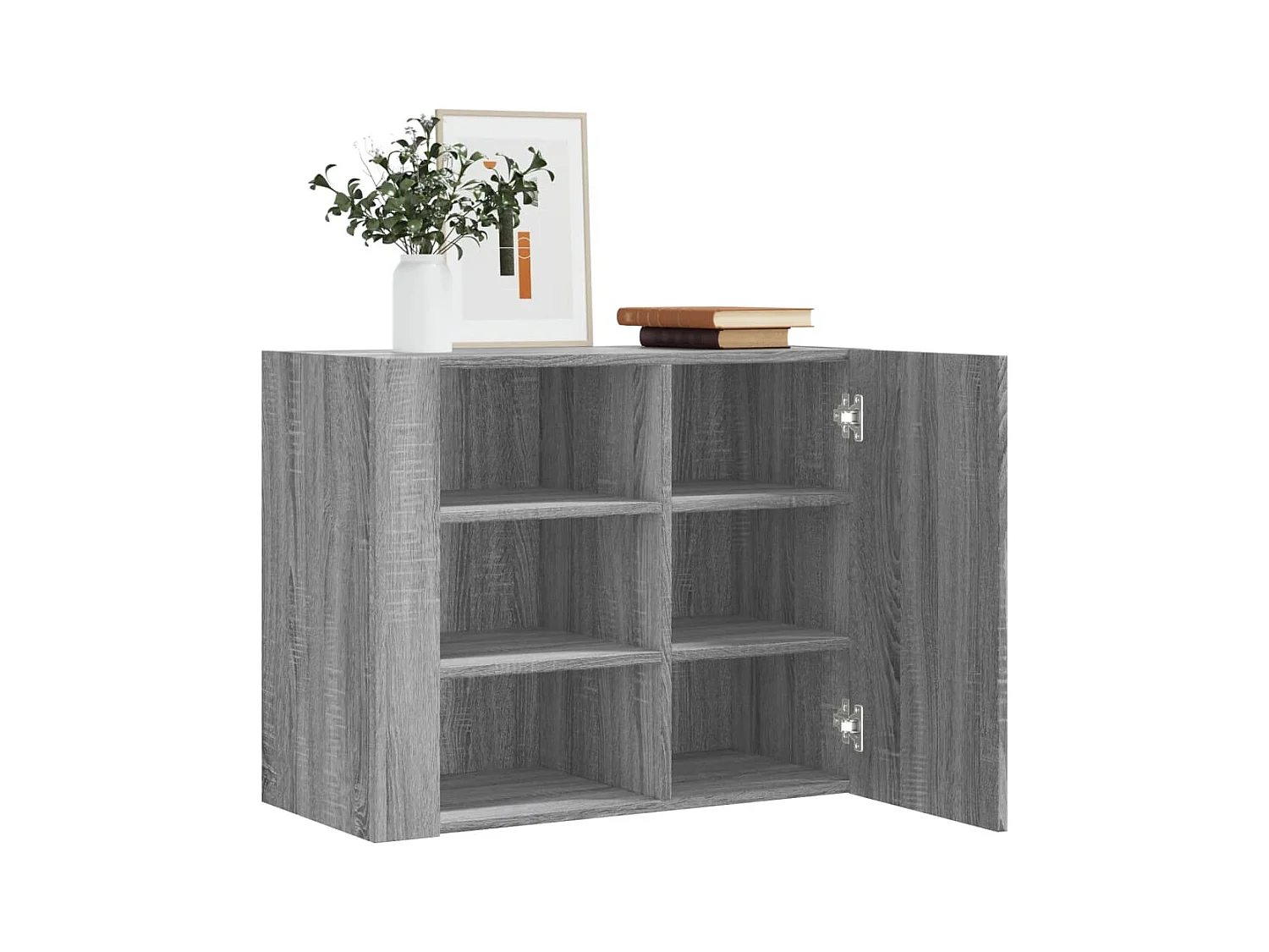 Armario de pared madera de ingeniería gris Sonoma 75x35x60 cm