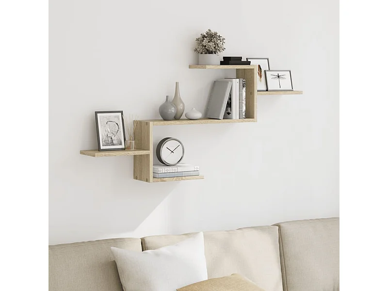 Étagère murale chêne sonoma 104x15x49 cm bois d'ingénierie