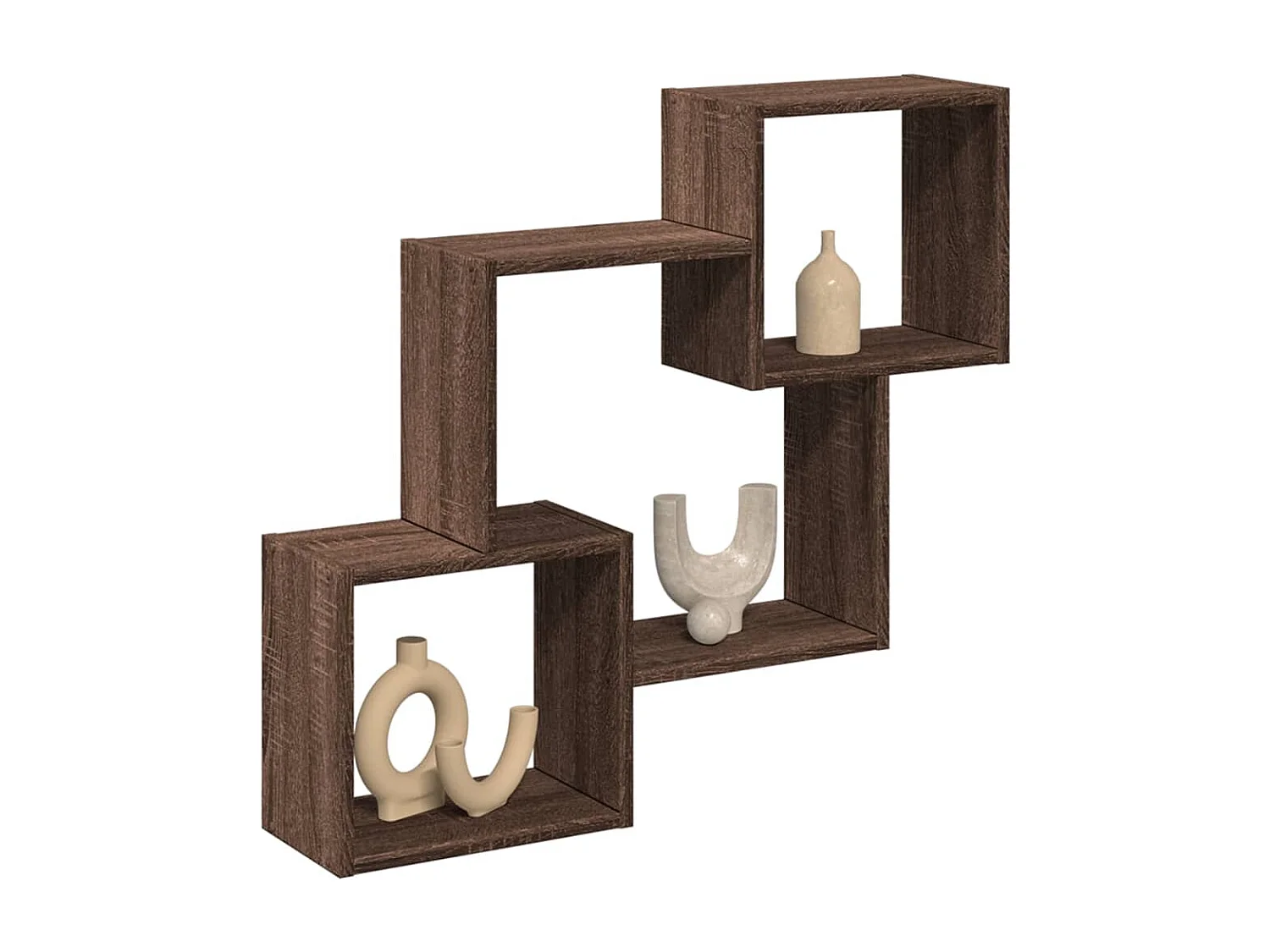 Armoire murale 78x18x71 cm chêne marron d'ingénierie