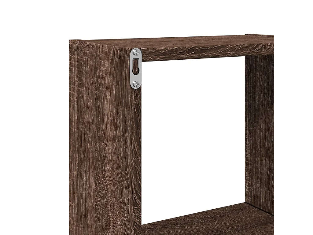 Armoire murale 78x18x71 cm chêne marron d'ingénierie