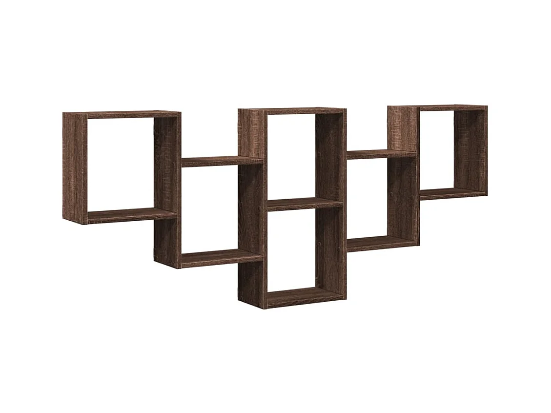 Étagère murale chêne marron 159x18x66 cm bois d'ingénierie