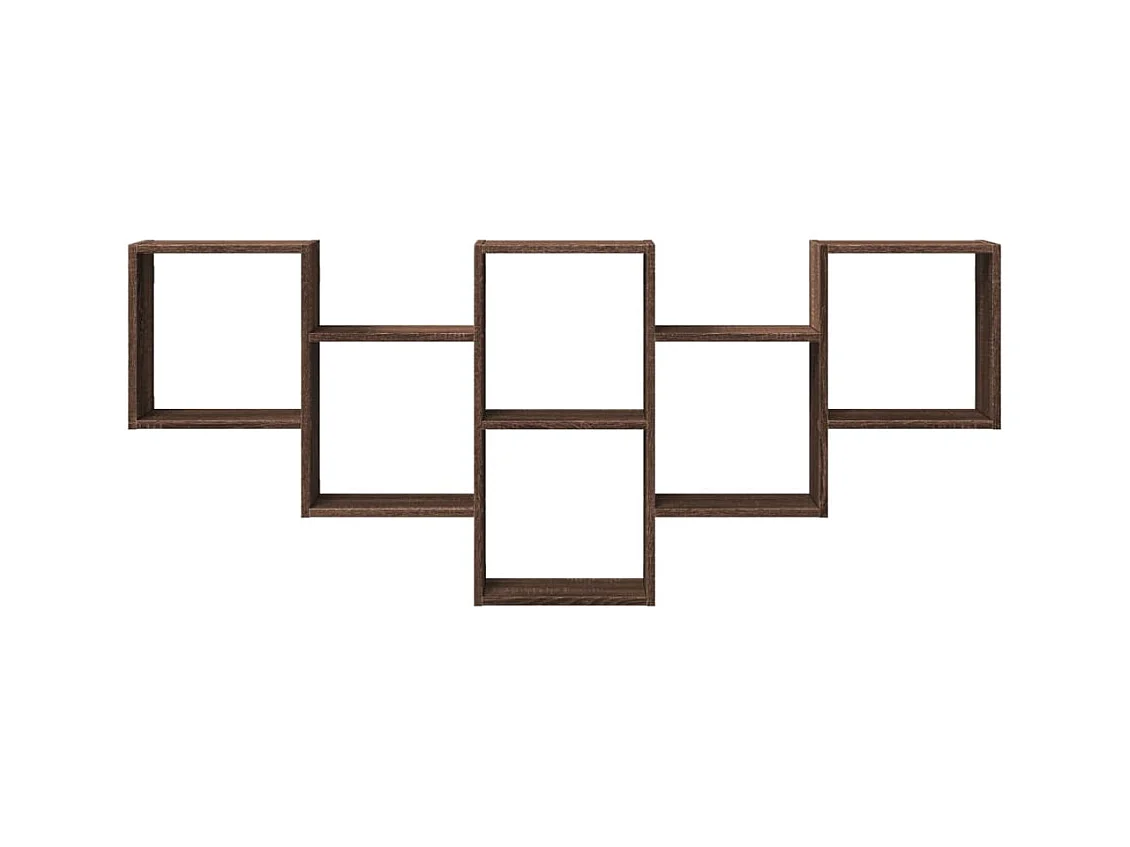 Étagère murale chêne marron 159x18x66 cm bois d'ingénierie