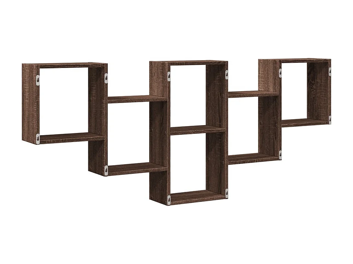 Étagère murale chêne marron 159x18x66 cm bois d'ingénierie