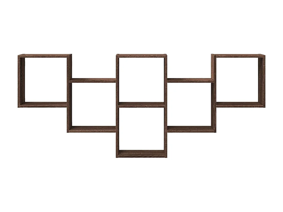 Étagère murale chêne marron 159x18x66 cm bois d'ingénierie